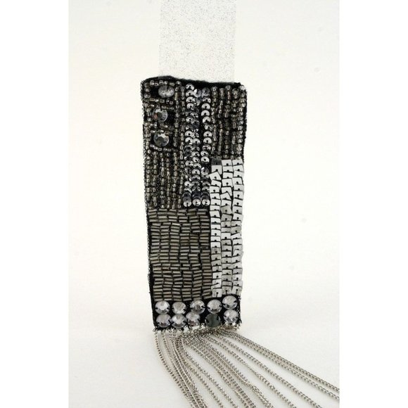 Sparklers In The Night Sequined and Chained Necklace - Picture 2 of 4